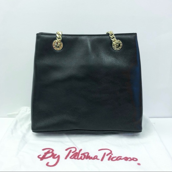 (New) Paloma Picasso Chained Genuine Leather Bag - Picture 5 of 10